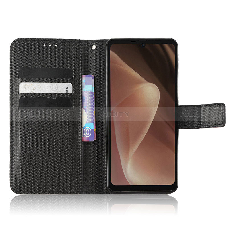 Handytasche Stand Schutzhülle Flip Leder Hülle BY1 für Sharp Aquos Sense7 Plus groß