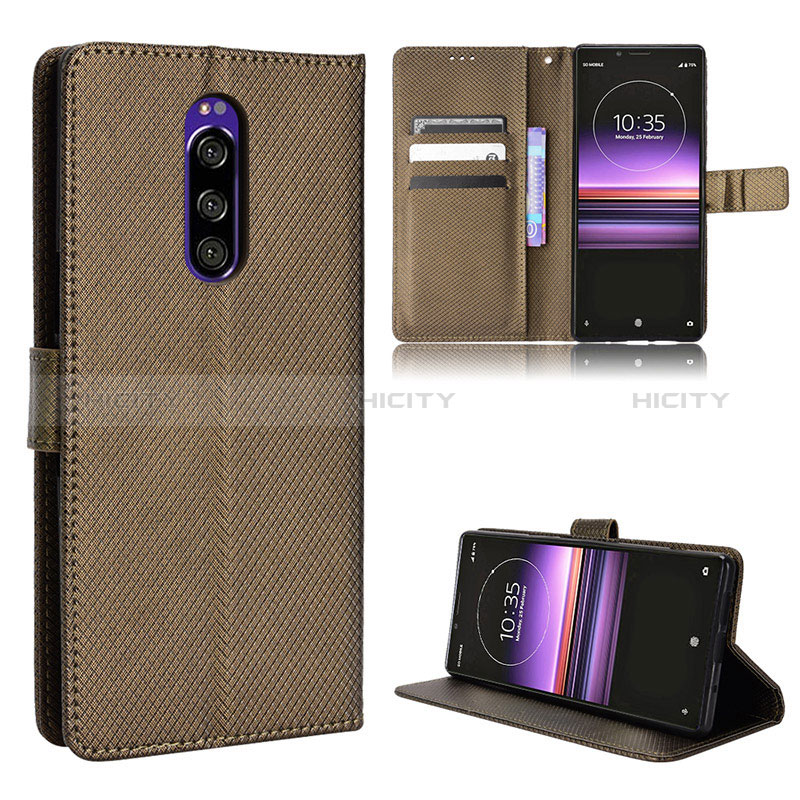 Handytasche Stand Schutzhülle Flip Leder Hülle BY1 für Sony Xperia 1