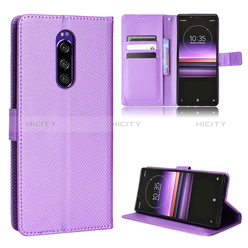 Handytasche Stand Schutzhülle Flip Leder Hülle BY1 für Sony Xperia 1