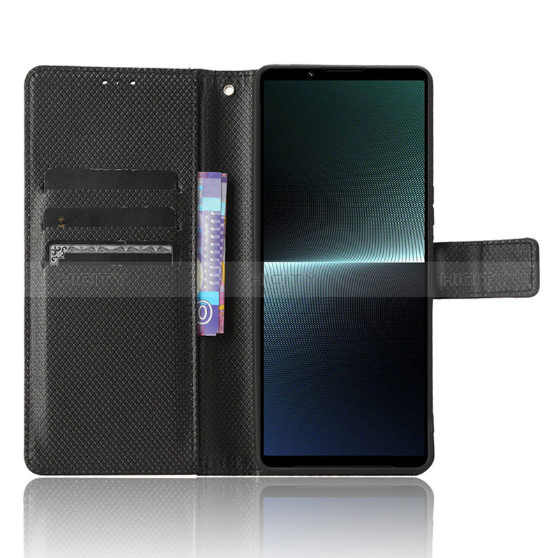 Handytasche Stand Schutzhülle Flip Leder Hülle BY1 für Sony Xperia 1 V groß