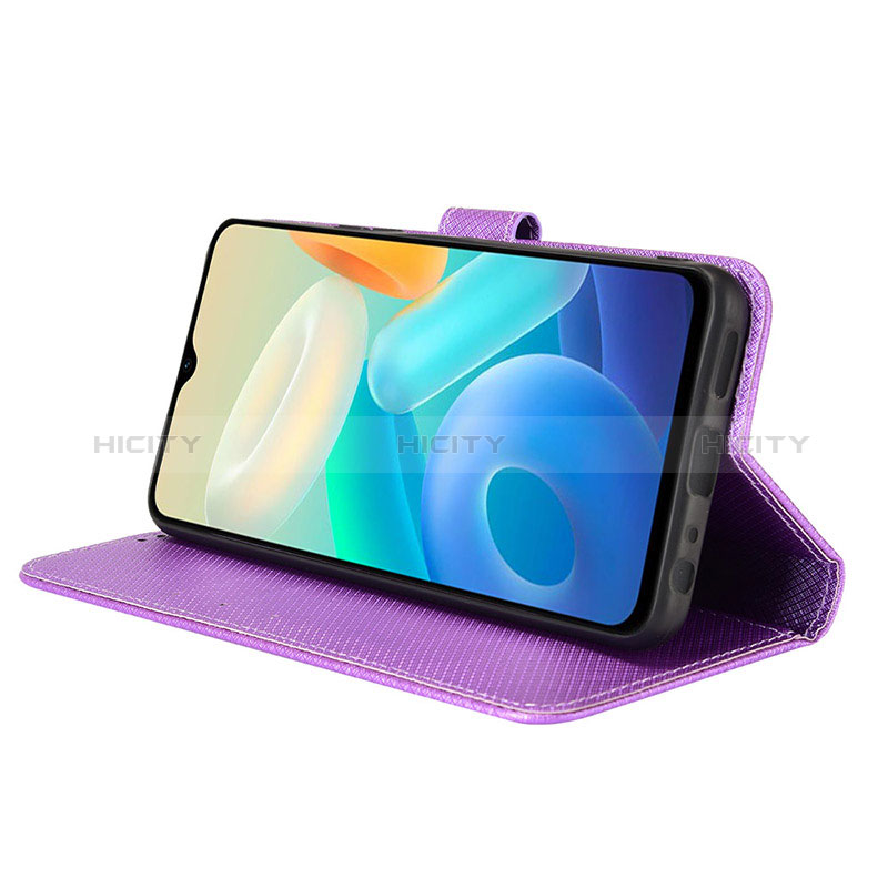 Handytasche Stand Schutzhülle Flip Leder Hülle BY1 für Vivo Y76s 5G groß