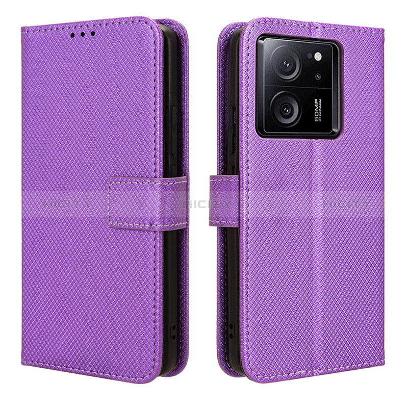 Handytasche Stand Schutzhülle Flip Leder Hülle BY1 für Xiaomi Mi 13T 5G Violett Plus