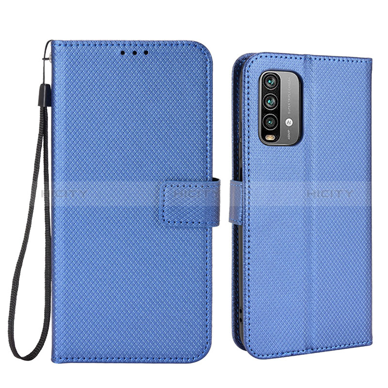 Handytasche Stand Schutzhülle Flip Leder Hülle BY1 für Xiaomi Redmi 9 Power Blau