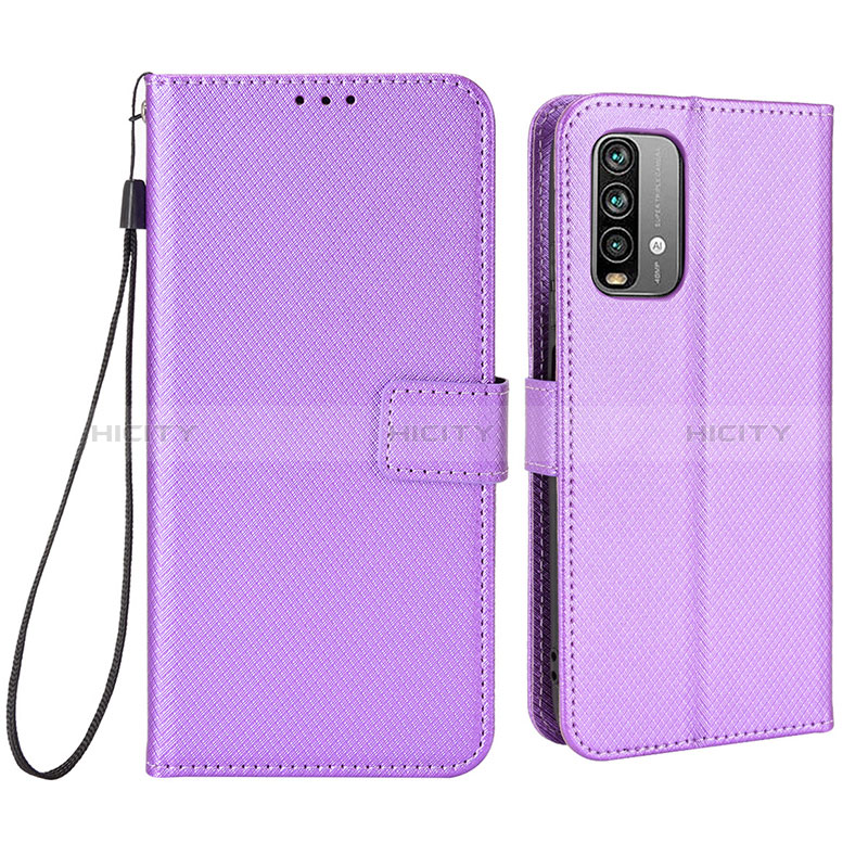 Handytasche Stand Schutzhülle Flip Leder Hülle BY1 für Xiaomi Redmi 9 Power Violett Plus