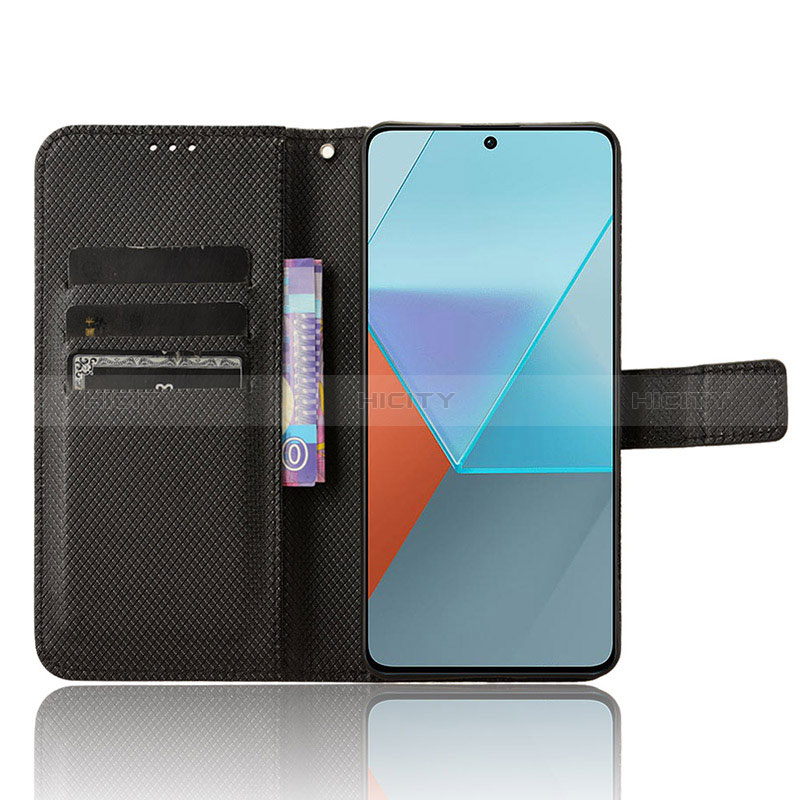 Handytasche Stand Schutzhülle Flip Leder Hülle BY1 für Xiaomi Redmi Note 13 Pro 5G groß