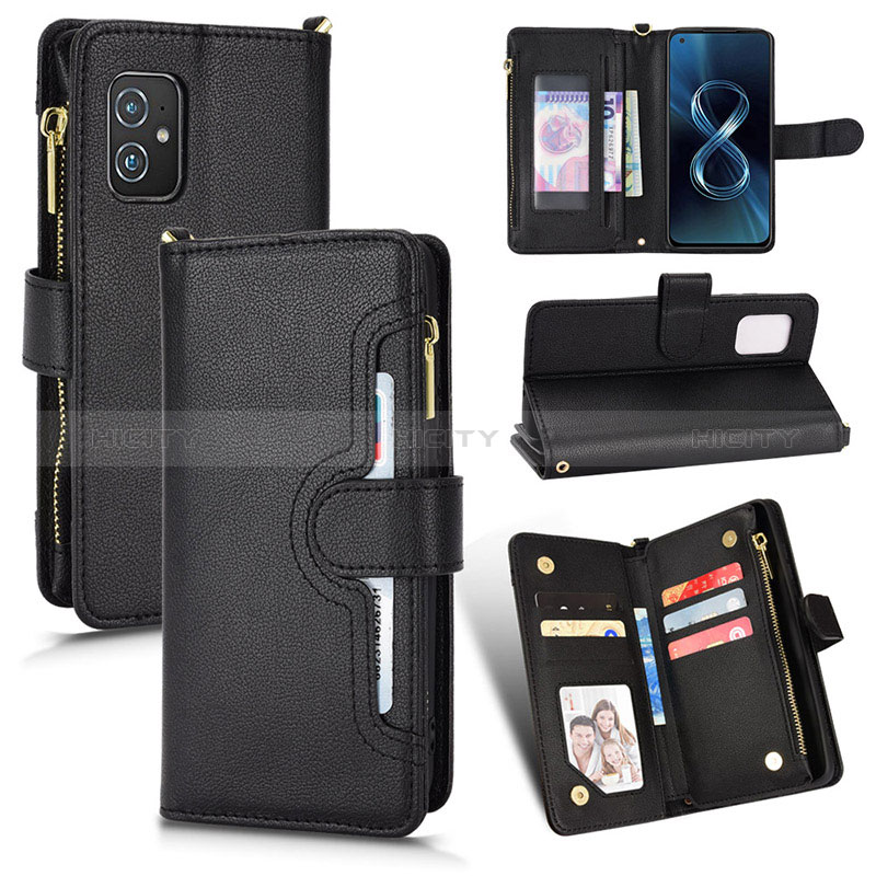 Handytasche Stand Schutzhülle Flip Leder Hülle BY2 für Asus Zenfone 8 ZS590KS groß