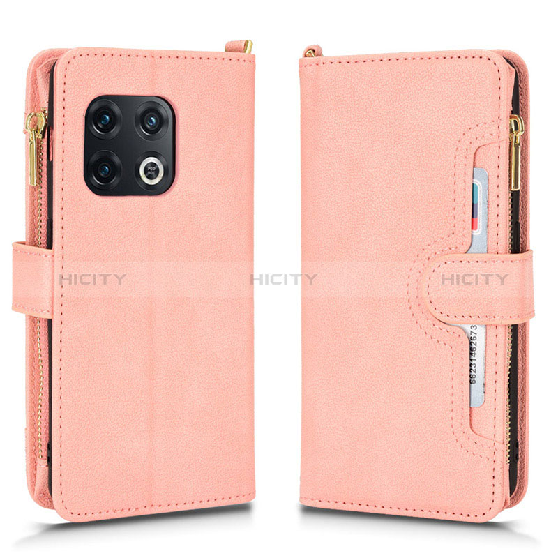 Handytasche Stand Schutzhülle Flip Leder Hülle BY2 für OnePlus 10 Pro 5G Rosegold Plus