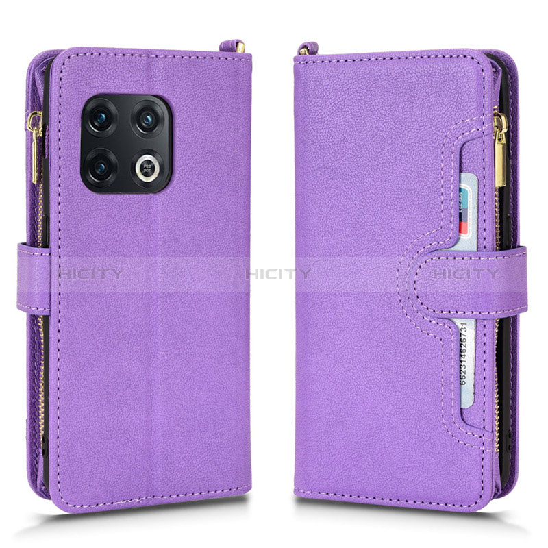 Handytasche Stand Schutzhülle Flip Leder Hülle BY2 für OnePlus 10 Pro 5G Violett