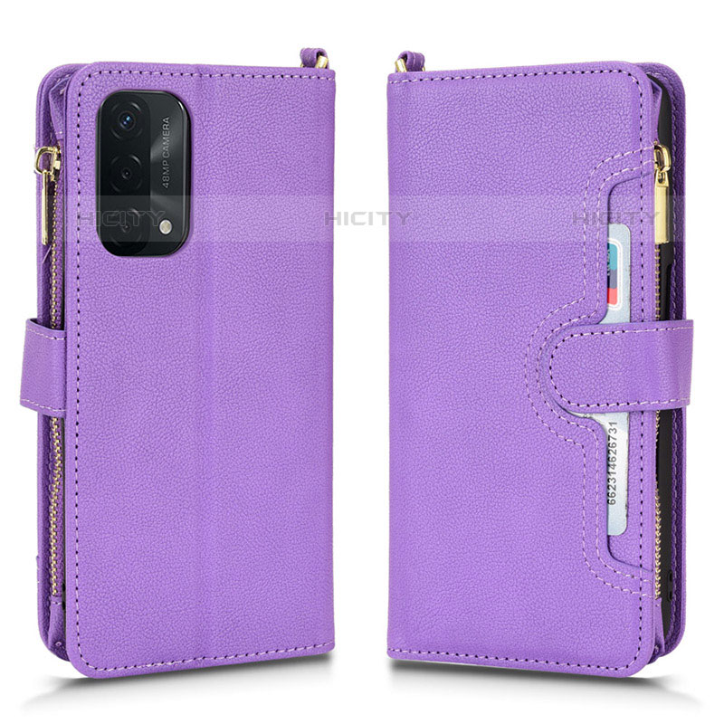 Handytasche Stand Schutzhülle Flip Leder Hülle BY2 für OnePlus Nord N200 5G Violett