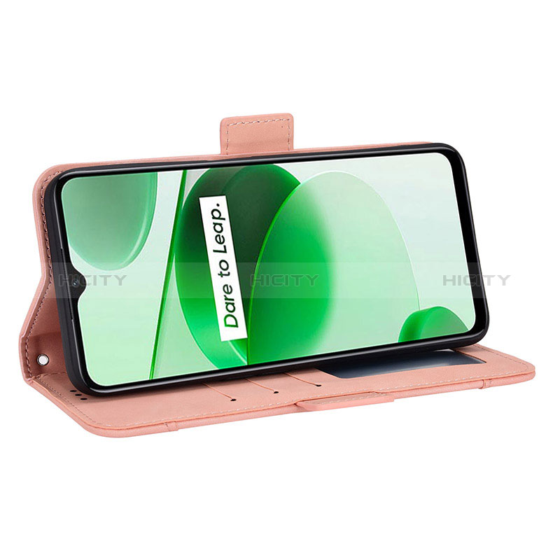 Handytasche Stand Schutzhülle Flip Leder Hülle BY2 für Realme C35