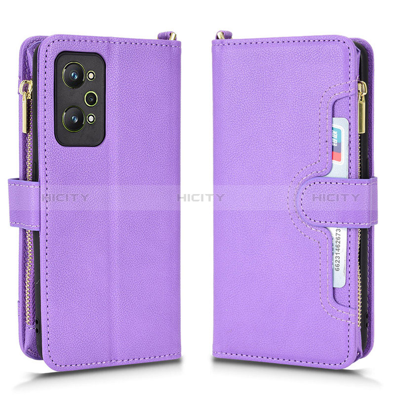 Handytasche Stand Schutzhülle Flip Leder Hülle BY2 für Realme Q5 Pro 5G Violett Plus