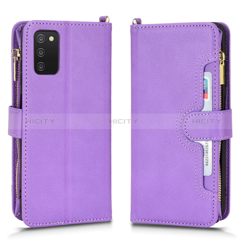 Handytasche Stand Schutzhülle Flip Leder Hülle BY2 für Samsung Galaxy A02s groß