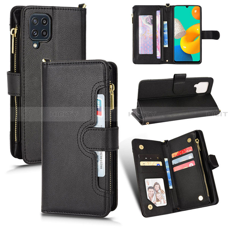 Handytasche Stand Schutzhülle Flip Leder Hülle BY2 für Samsung Galaxy A22 4G groß