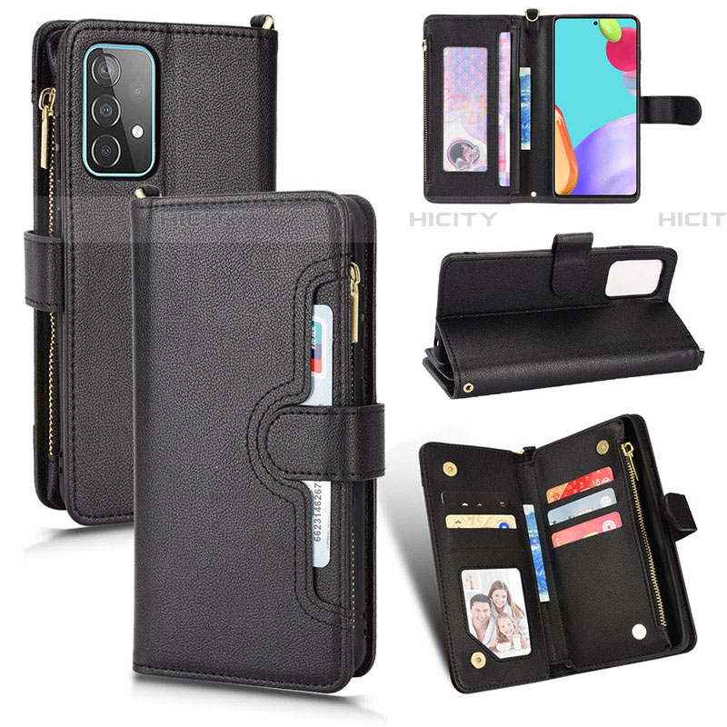 Handytasche Stand Schutzhülle Flip Leder Hülle BY2 für Samsung Galaxy A52 4G groß