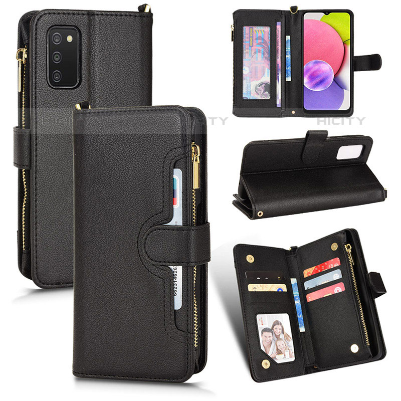 Handytasche Stand Schutzhülle Flip Leder Hülle BY2 für Samsung Galaxy M02s groß