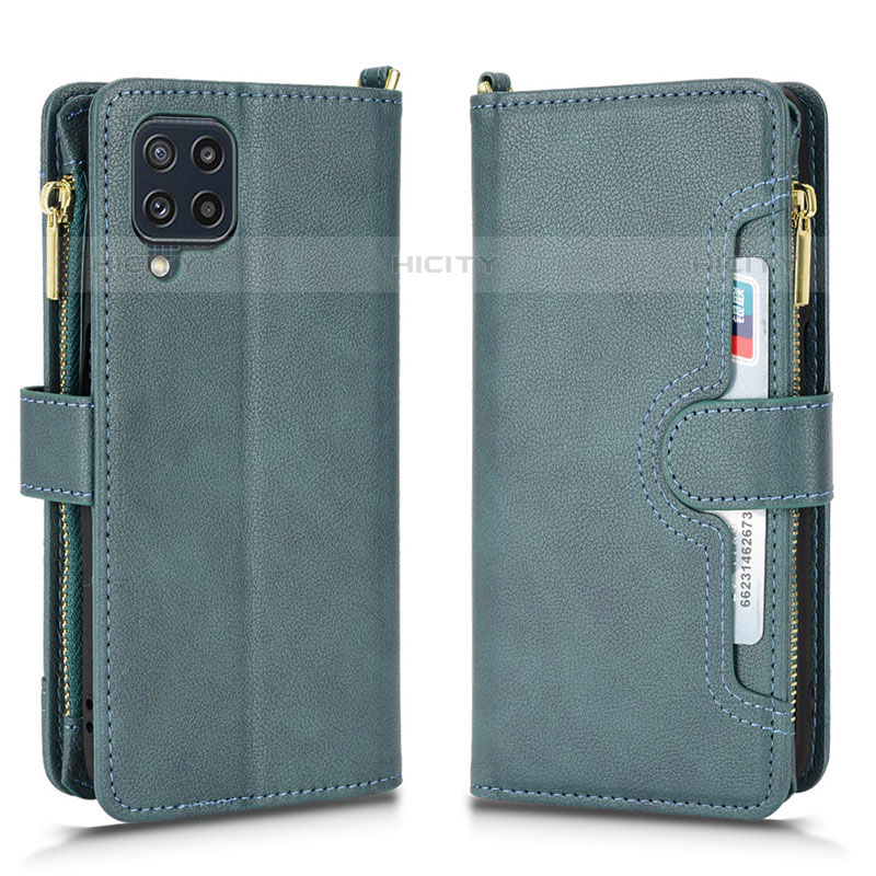 Handytasche Stand Schutzhülle Flip Leder Hülle BY2 für Samsung Galaxy M22 4G Grün