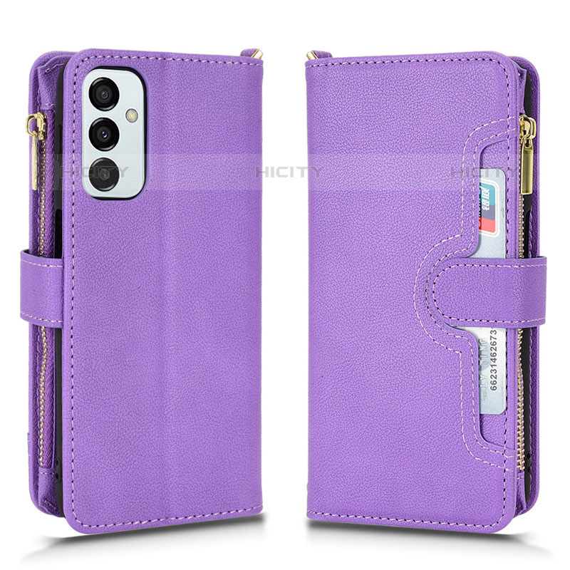 Handytasche Stand Schutzhülle Flip Leder Hülle BY2 für Samsung Galaxy M23 5G Violett