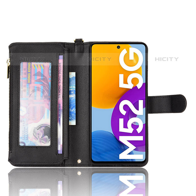 Handytasche Stand Schutzhülle Flip Leder Hülle BY2 für Samsung Galaxy M52 5G groß