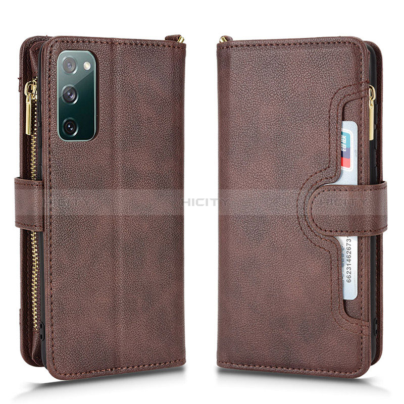 Handytasche Stand Schutzhülle Flip Leder Hülle BY2 für Samsung Galaxy S20 FE 5G Braun Plus