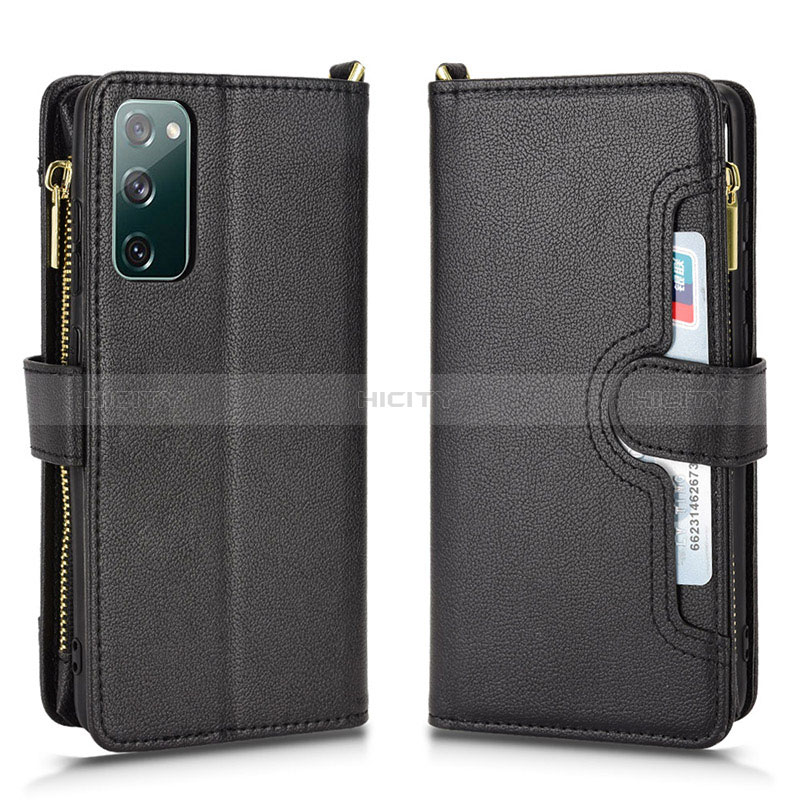 Handytasche Stand Schutzhülle Flip Leder Hülle BY2 für Samsung Galaxy S20 Lite 5G Schwarz