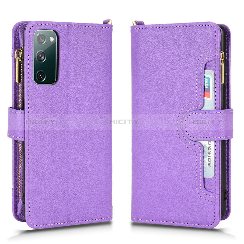 Handytasche Stand Schutzhülle Flip Leder Hülle BY2 für Samsung Galaxy S20 Lite 5G Violett