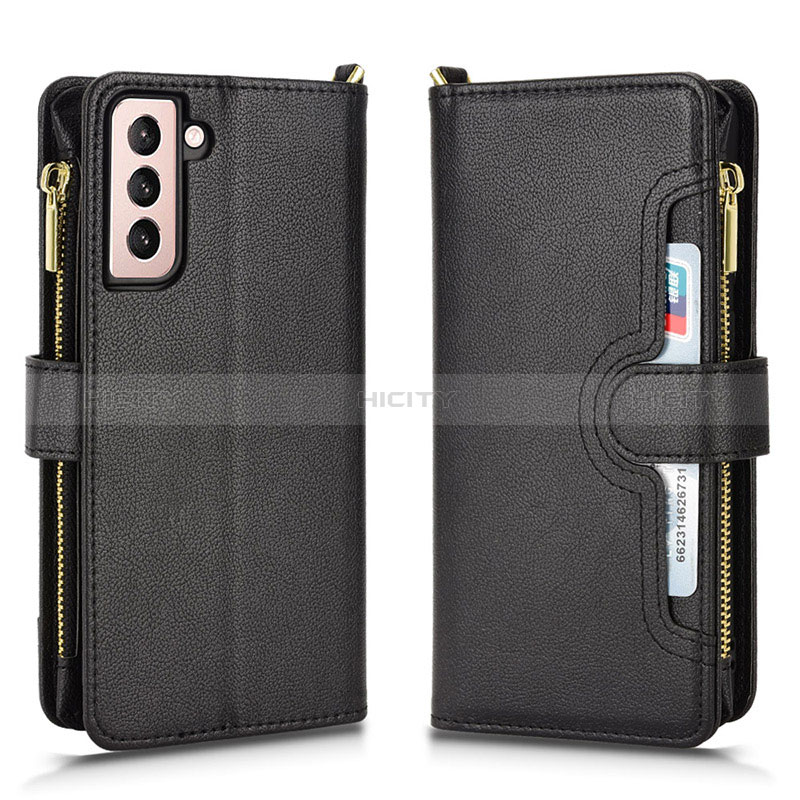 Handytasche Stand Schutzhülle Flip Leder Hülle BY2 für Samsung Galaxy S23 5G Schwarz Plus