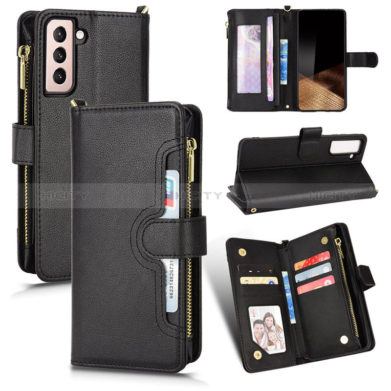 Handytasche Stand Schutzhülle Flip Leder Hülle BY2 für Samsung Galaxy S24 5G groß