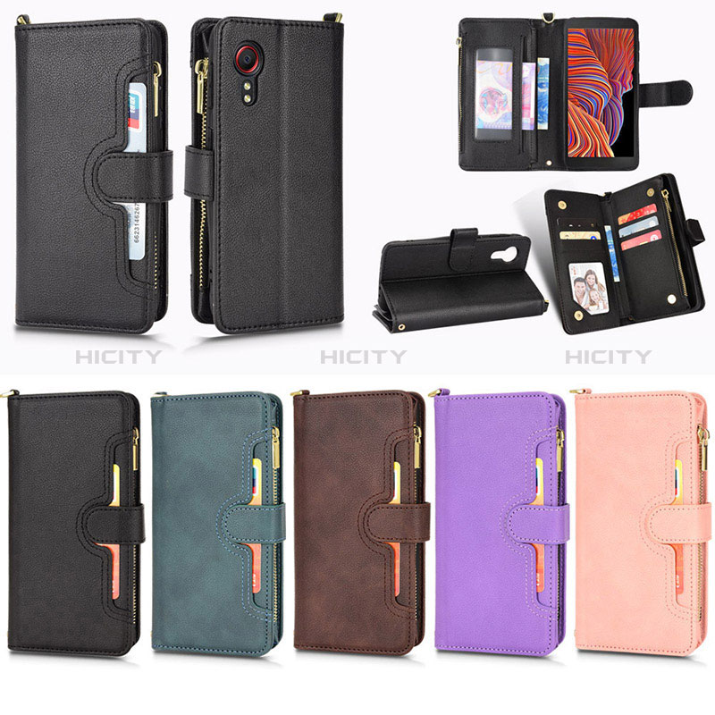 Handytasche Stand Schutzhülle Flip Leder Hülle BY2 für Samsung Galaxy XCover 5 SM-G525F