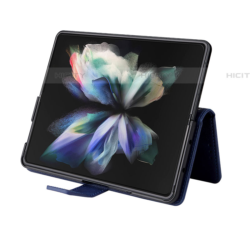 Handytasche Stand Schutzhülle Flip Leder Hülle BY2 für Samsung Galaxy Z Fold4 5G groß