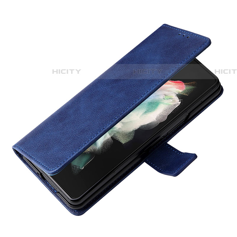 Handytasche Stand Schutzhülle Flip Leder Hülle BY2 für Samsung Galaxy Z Fold4 5G groß