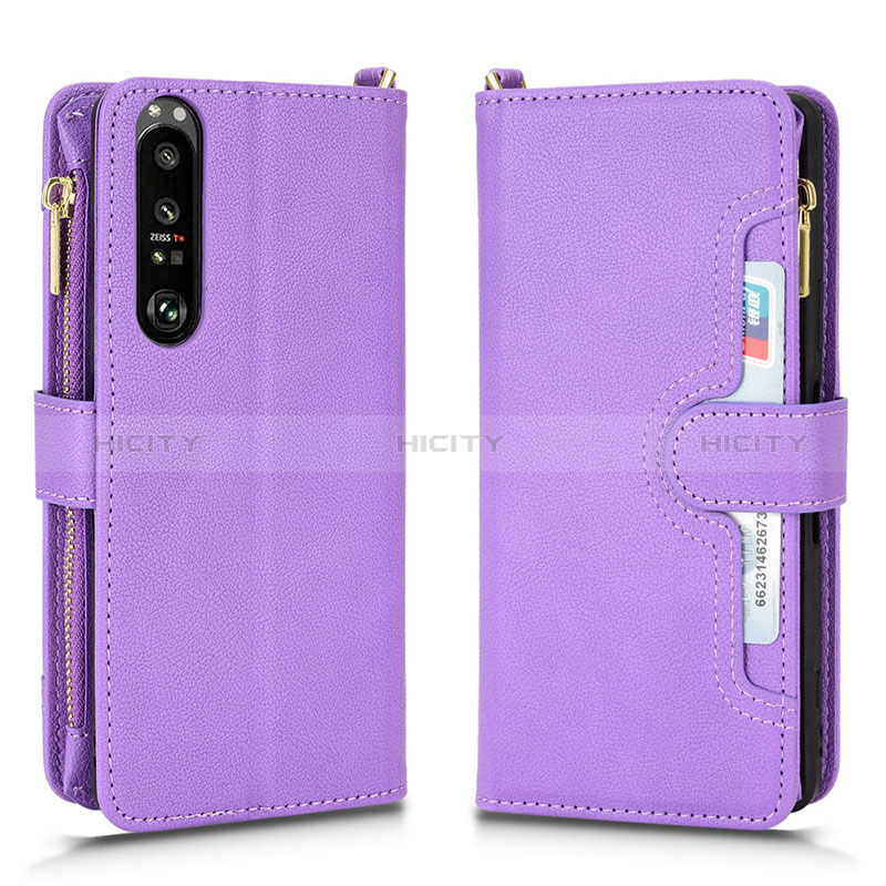 Handytasche Stand Schutzhülle Flip Leder Hülle BY2 für Sony Xperia 1 III Rosegold