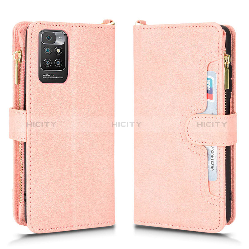 Handytasche Stand Schutzhülle Flip Leder Hülle BY2 für Xiaomi Redmi 10 (2022) Rosegold