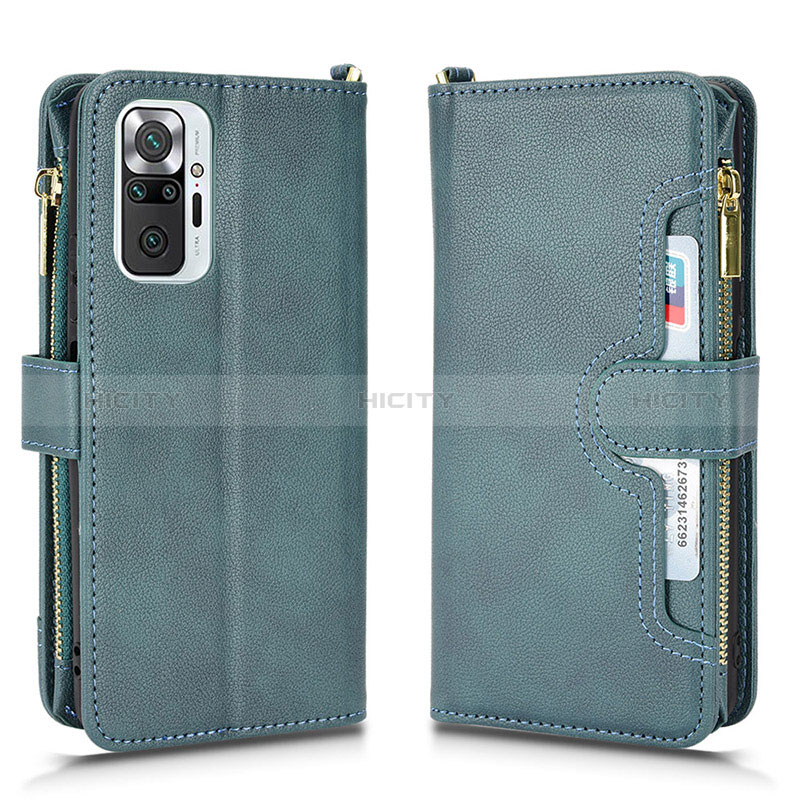 Handytasche Stand Schutzhülle Flip Leder Hülle BY2 für Xiaomi Redmi Note 10 Pro Max Grün