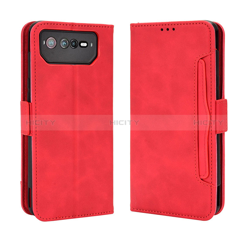 Handytasche Stand Schutzhülle Flip Leder Hülle BY3 für Asus ROG Phone 6 Pro Rot