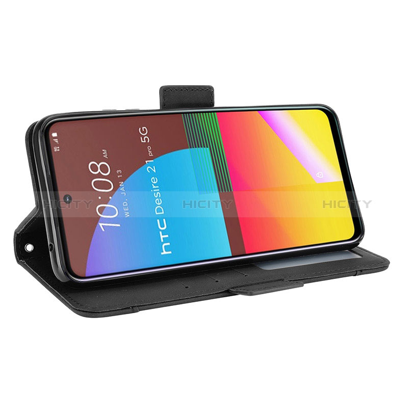 Handytasche Stand Schutzhülle Flip Leder Hülle BY3 für HTC Desire 21 Pro 5G