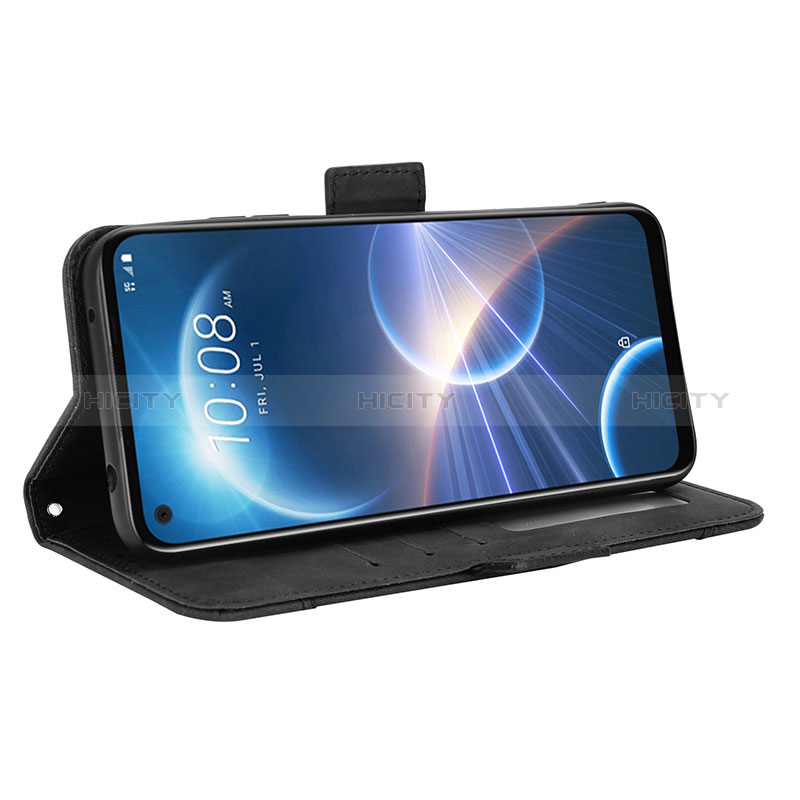 Handytasche Stand Schutzhülle Flip Leder Hülle BY3 für HTC Desire 22 Pro 5G groß