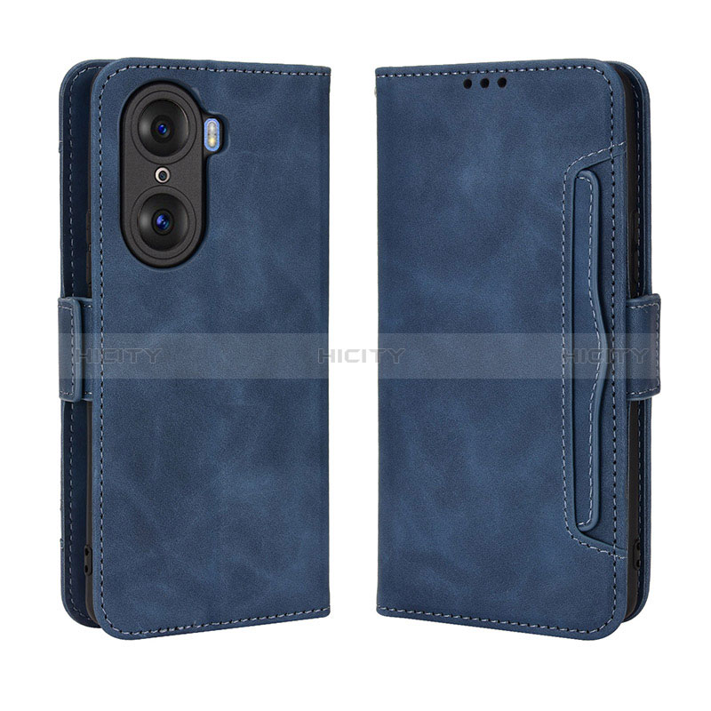 Handytasche Stand Schutzhülle Flip Leder Hülle BY3 für Huawei Honor 60 5G Blau Plus