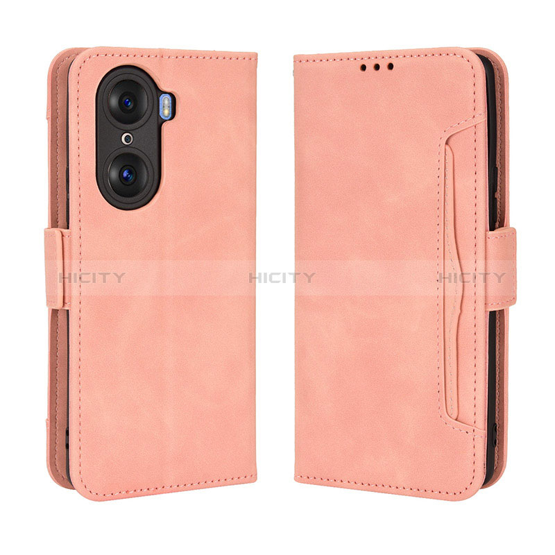 Handytasche Stand Schutzhülle Flip Leder Hülle BY3 für Huawei Honor 60 5G Rosa