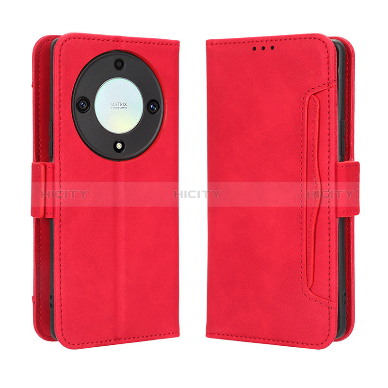 Handytasche Stand Schutzhülle Flip Leder Hülle BY3 für Huawei Honor Magic5 Lite 5G Rot Plus