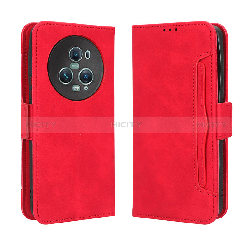 Handytasche Stand Schutzhülle Flip Leder Hülle BY3 für Huawei Honor Magic5 Pro 5G Rot