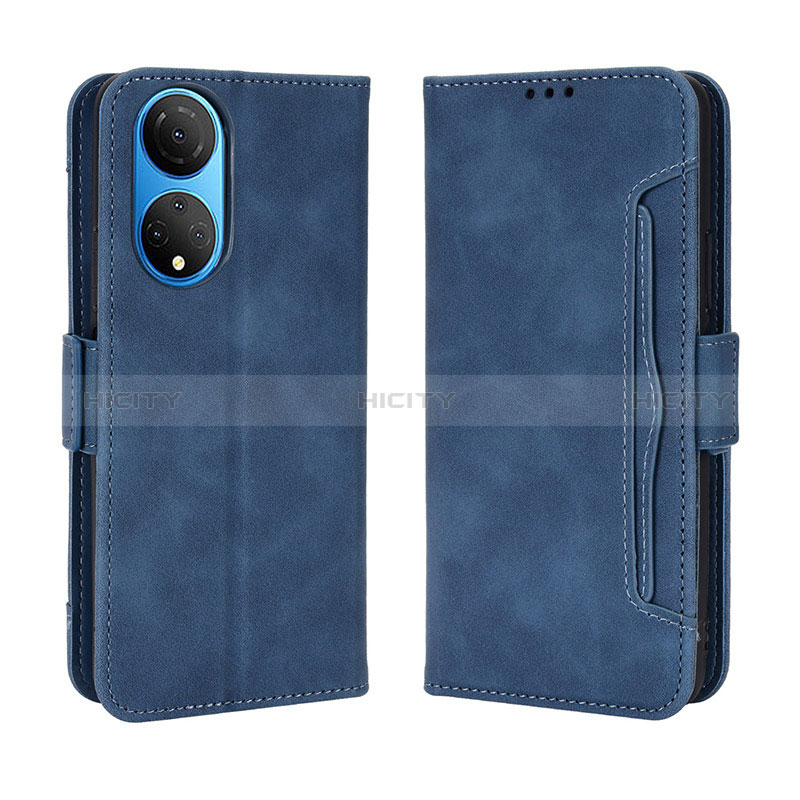 Handytasche Stand Schutzhülle Flip Leder Hülle BY3 für Huawei Honor X7 Blau Plus