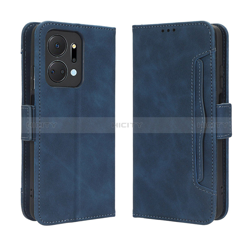 Handytasche Stand Schutzhülle Flip Leder Hülle BY3 für Huawei Honor X7a Blau