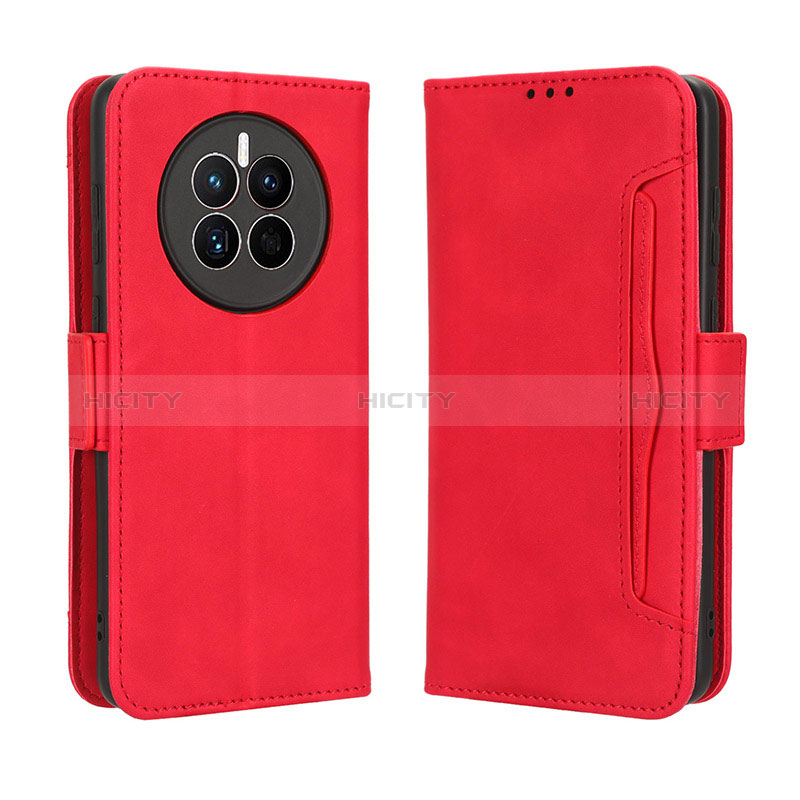 Handytasche Stand Schutzhülle Flip Leder Hülle BY3 für Huawei Mate 50 Rot