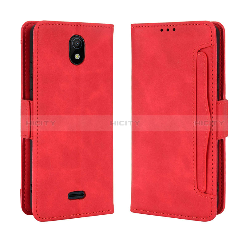 Handytasche Stand Schutzhülle Flip Leder Hülle BY3 für Nokia C100 Rot Plus