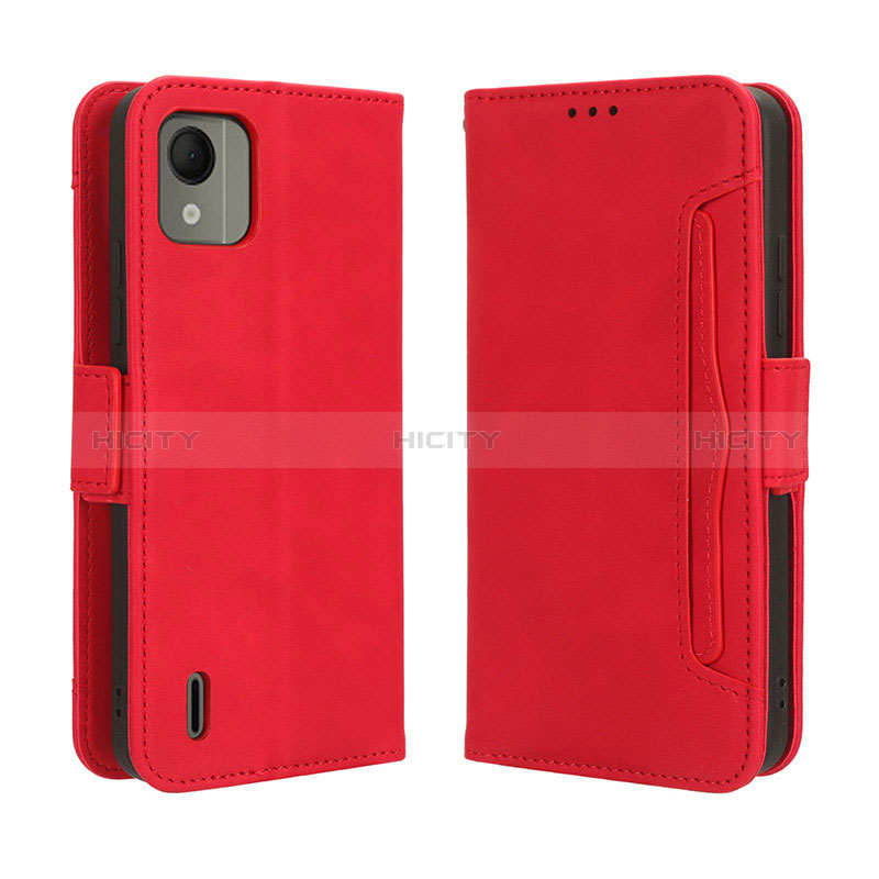 Handytasche Stand Schutzhülle Flip Leder Hülle BY3 für Nokia C110 Rot Plus