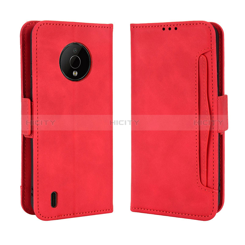 Handytasche Stand Schutzhülle Flip Leder Hülle BY3 für Nokia C200 Rot Plus