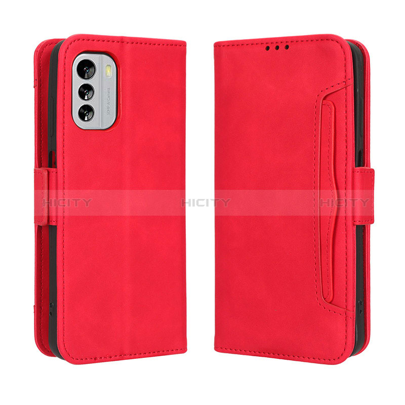 Handytasche Stand Schutzhülle Flip Leder Hülle BY3 für Nokia G60 5G Rot