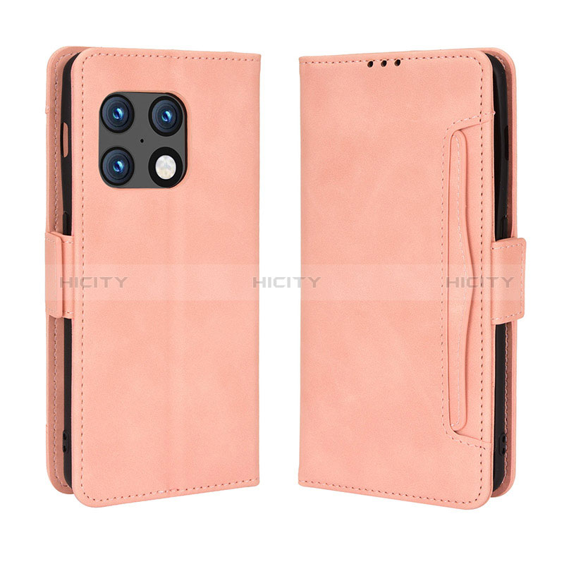 Handytasche Stand Schutzhülle Flip Leder Hülle BY3 für OnePlus 10 Pro 5G Rosa Plus