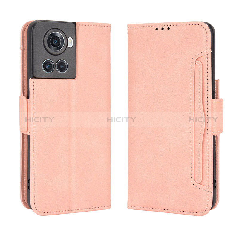 Handytasche Stand Schutzhülle Flip Leder Hülle BY3 für OnePlus 10R 5G Rosa