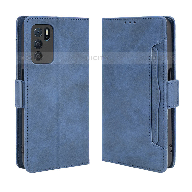 Handytasche Stand Schutzhülle Flip Leder Hülle BY3 für Oppo A16s Blau